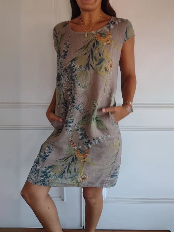 Annalyn | Robe Confortable à Col Rond