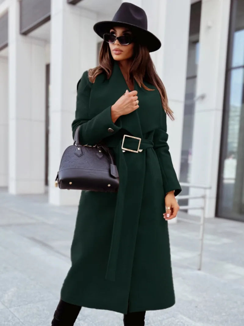 Clara | Manteau d'Hiver Chic avec Ceinture