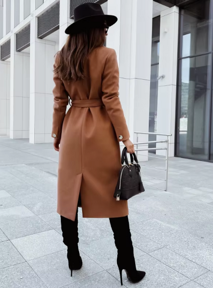 Clara | Manteau d'Hiver Chic avec Ceinture