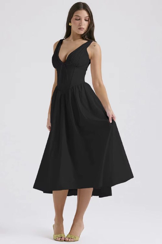 Robe longue ajustée