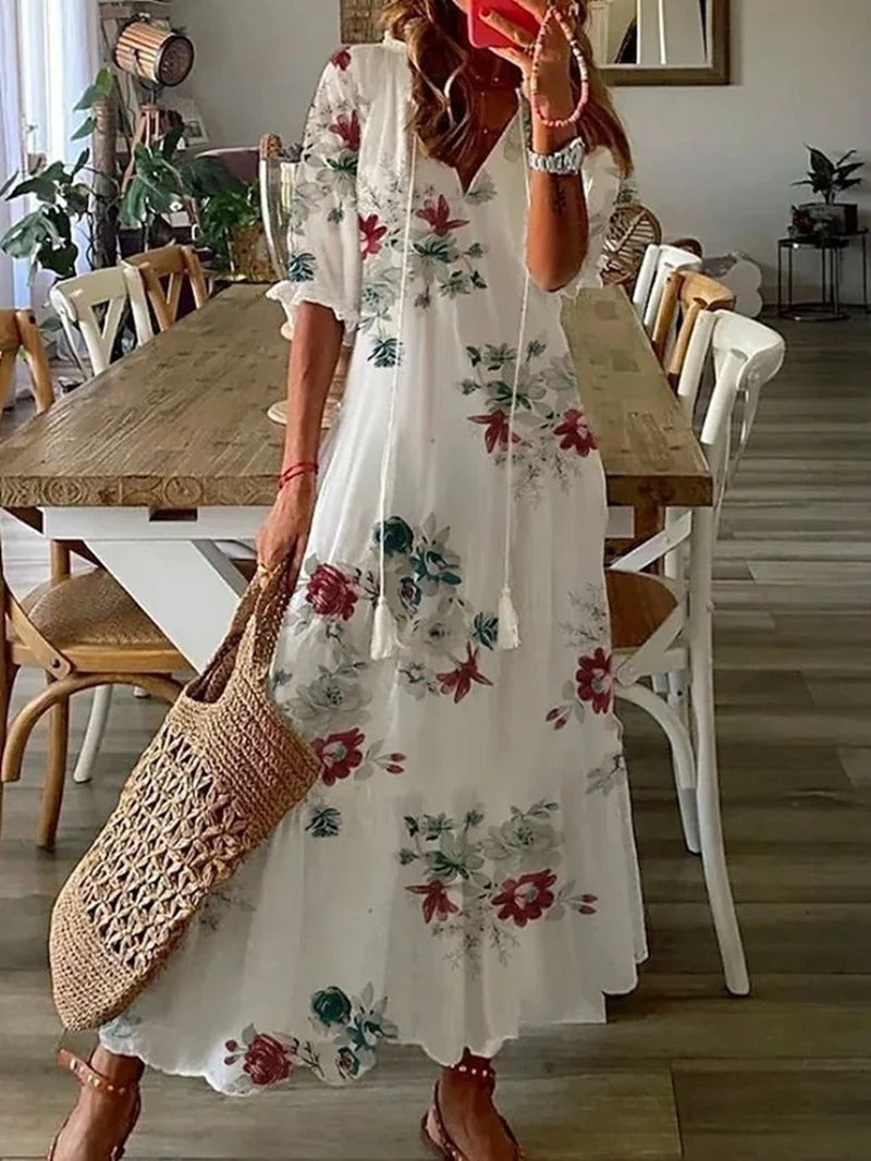 Loren | Robe Longue Bohémienne